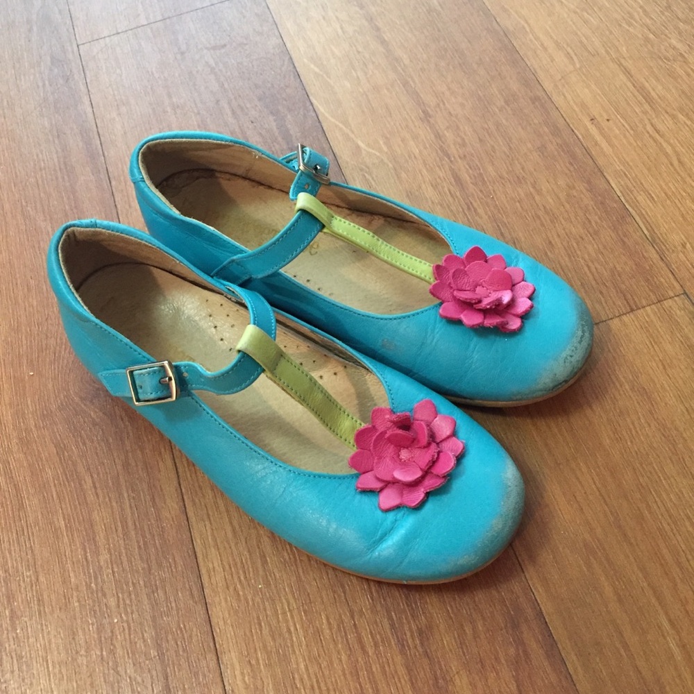 Spring Mary Janes Girl Spain Leather Turquoise 10